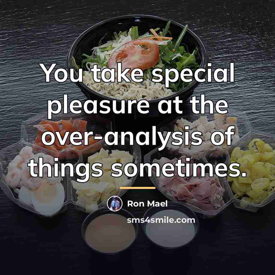 “You take special pleasure at the over-analysis of things sometimes.…” quote by Ron Mael