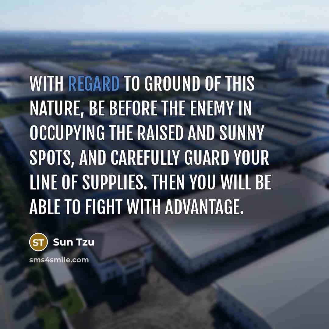 “With regard to ground of this nature, be before the…” quote by Sun Tzu