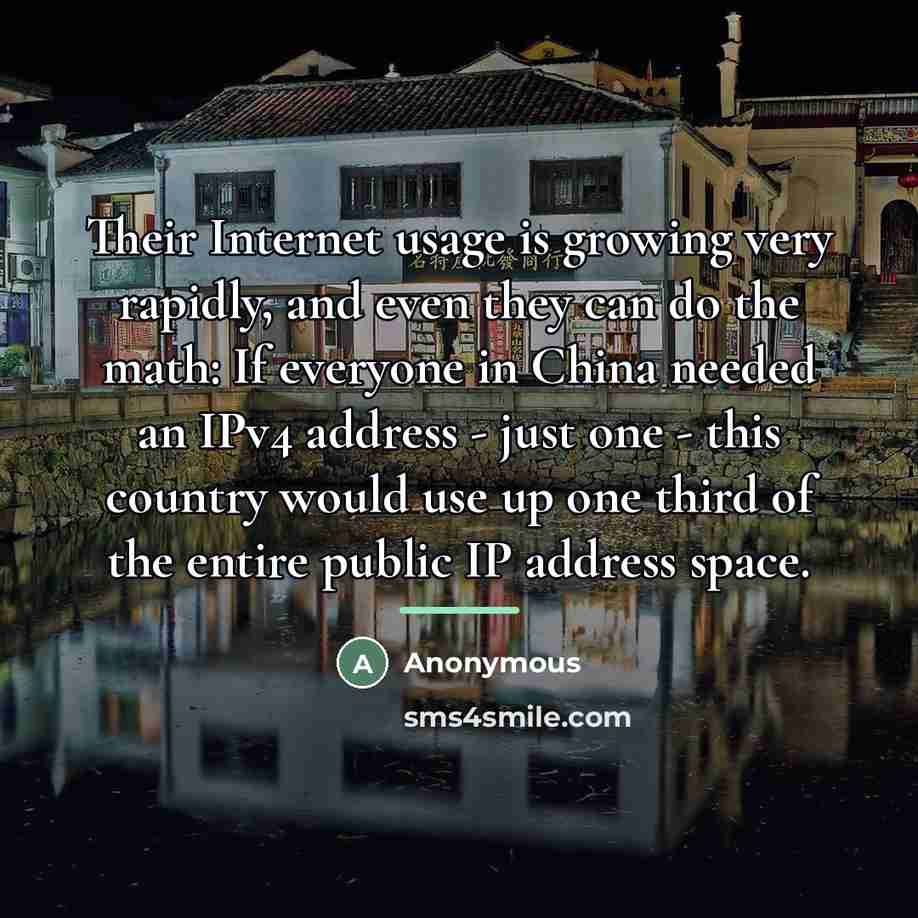 “Their Internet usage is growing very rapidly, and even they…” quote by Anonymous