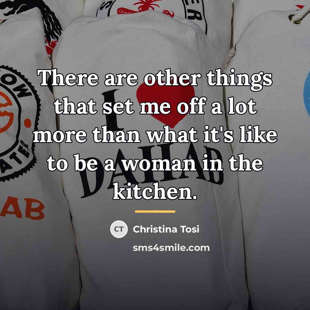 “There are other things that set me off a lot…” quote by Christina Tosi