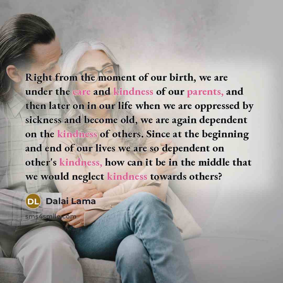 “Right from the moment of our birth, we are under…” quote by Dalai Lama
