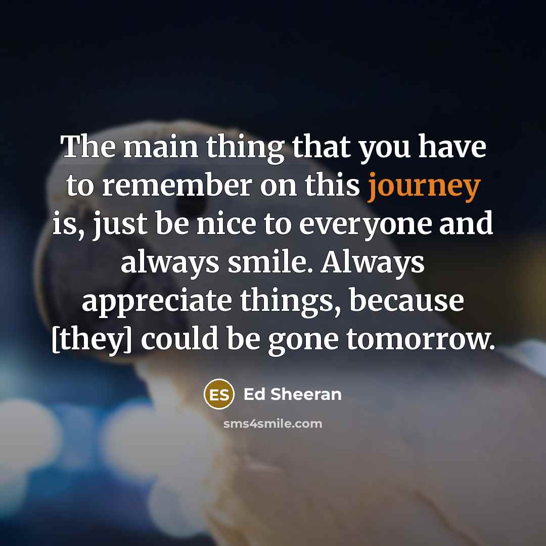 “The main thing that you have to remember on this…” quote by Ed Sheeran