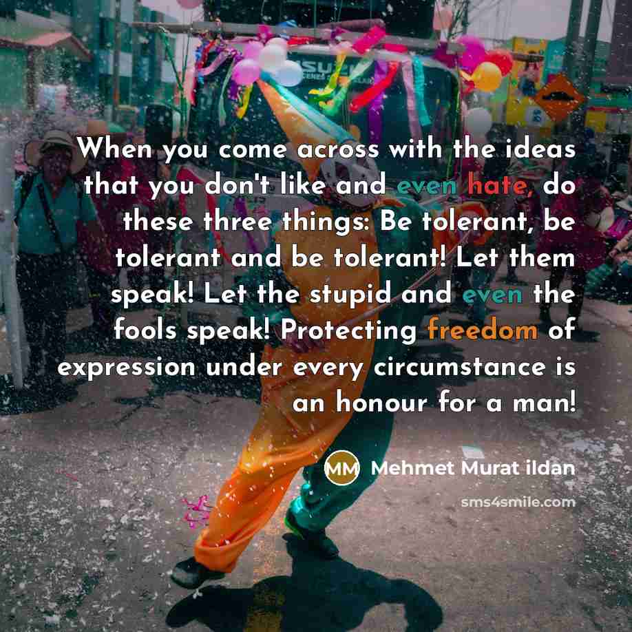 “When you come across with the ideas that you don't…” quote by Mehmet Murat Ildan