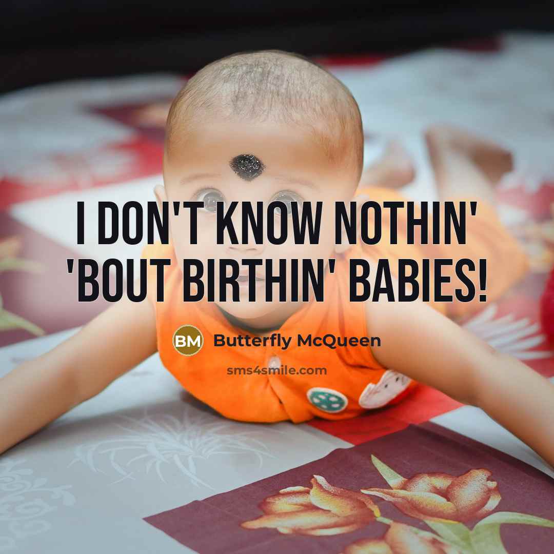 “I don't know nothin' 'bout birthin' babies!” quote by Butterfly McQueen