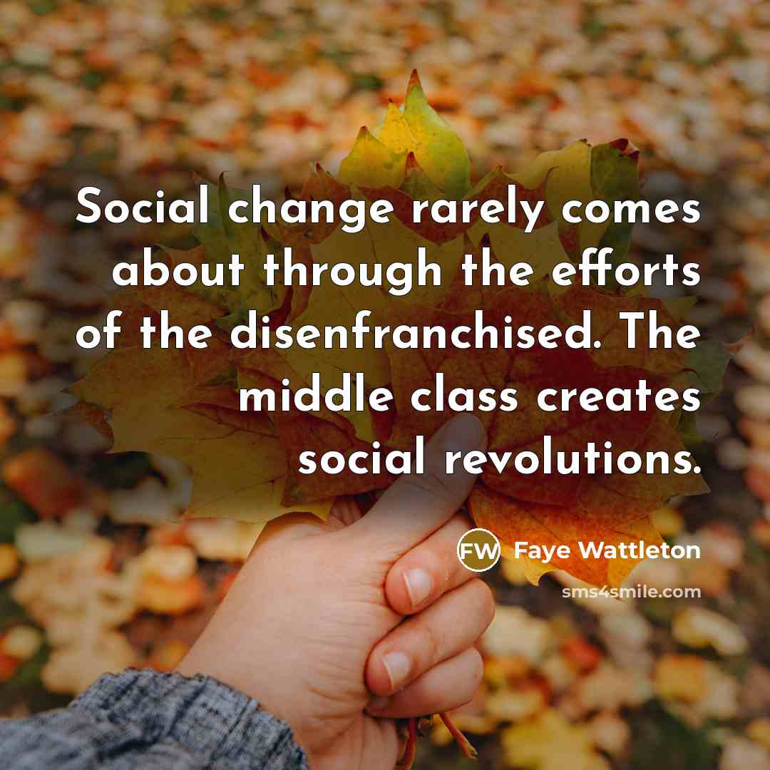 “Social change rarely comes about through the efforts of the…” quote by Faye Wattleton