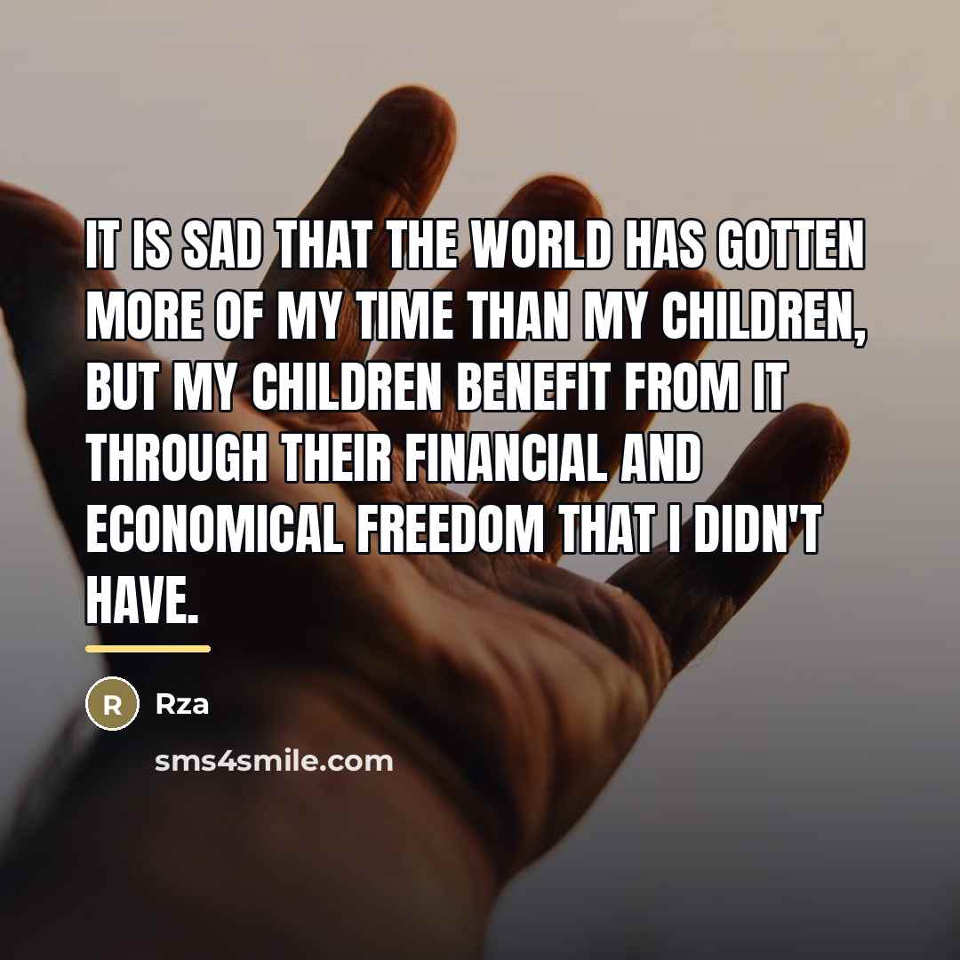 “It is sad that the world has gotten more of…” quote by RZA