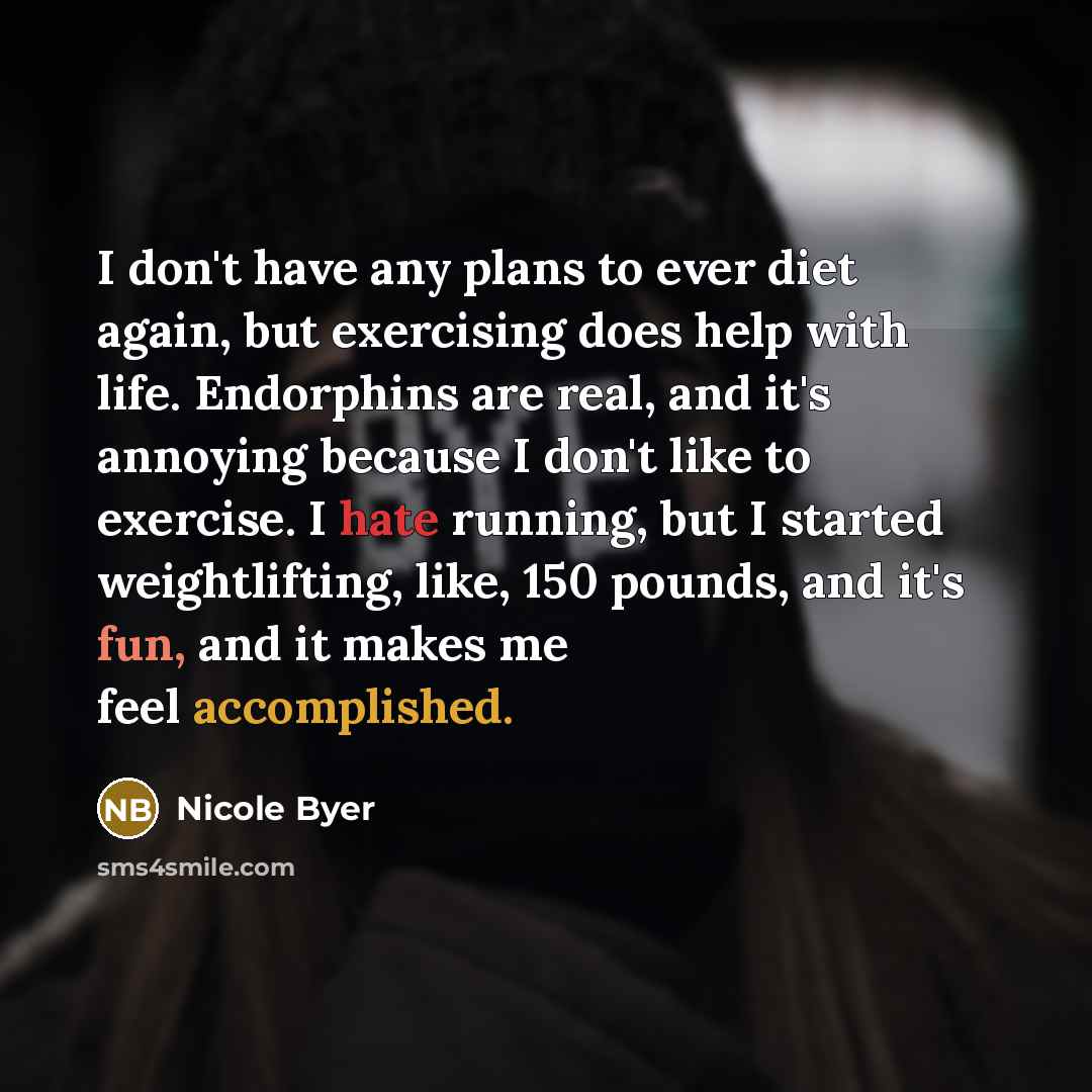 “I don't have any plans to ever diet again, but…” quote by Nicole Byer
