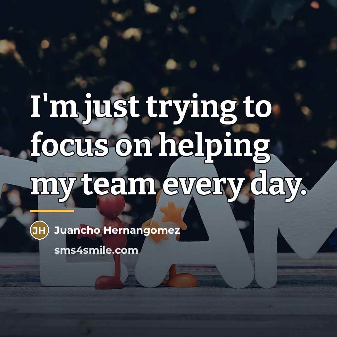 “I'm just trying to focus on helping my team every…” quote by Juancho Hernangomez