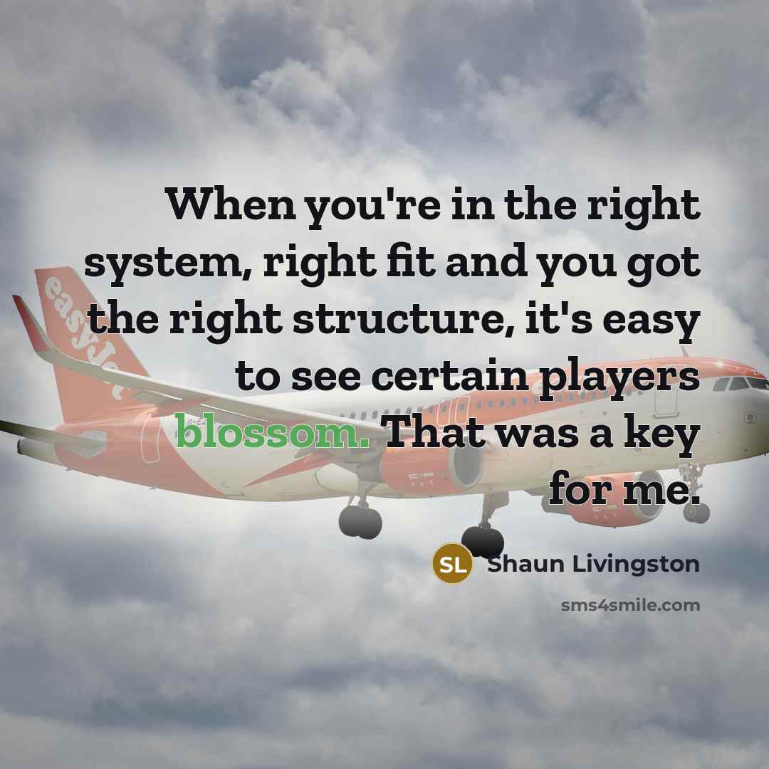 “When you're in the right system, right fit and you…” quote by Shaun Livingston