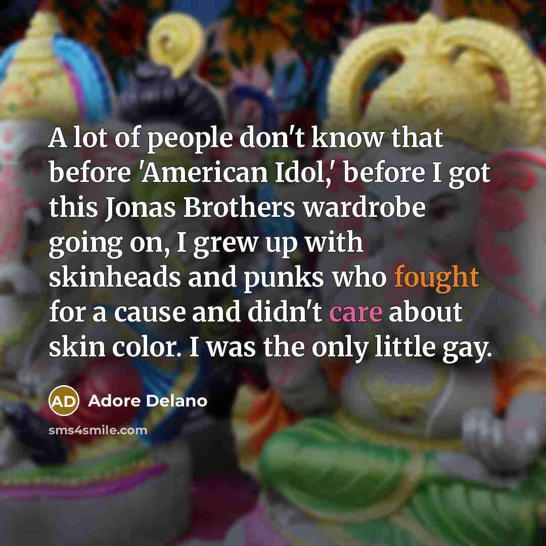 “A lot of people don't know that before 'American Idol,'…” quote by Adore Delano