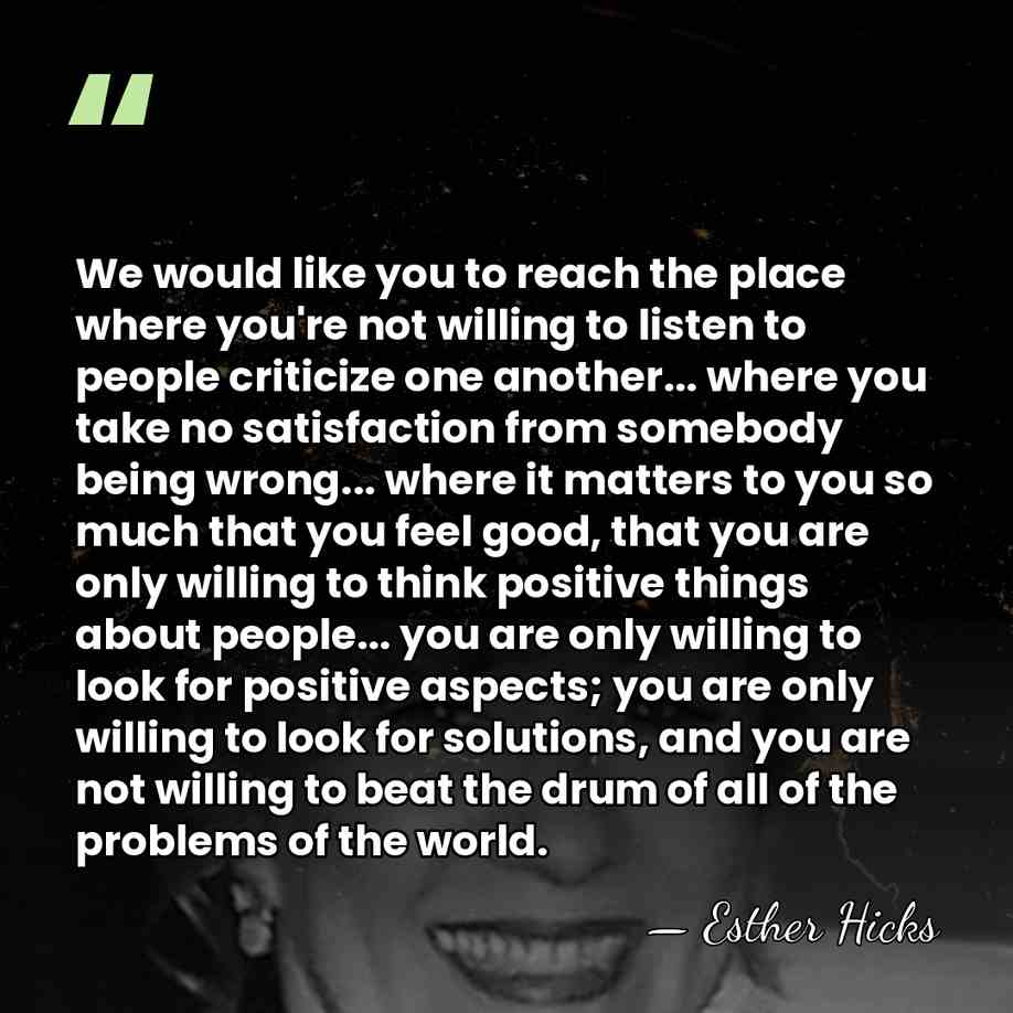 We would like you to reach the place where you're not willing&hellip; - Esther Hicks