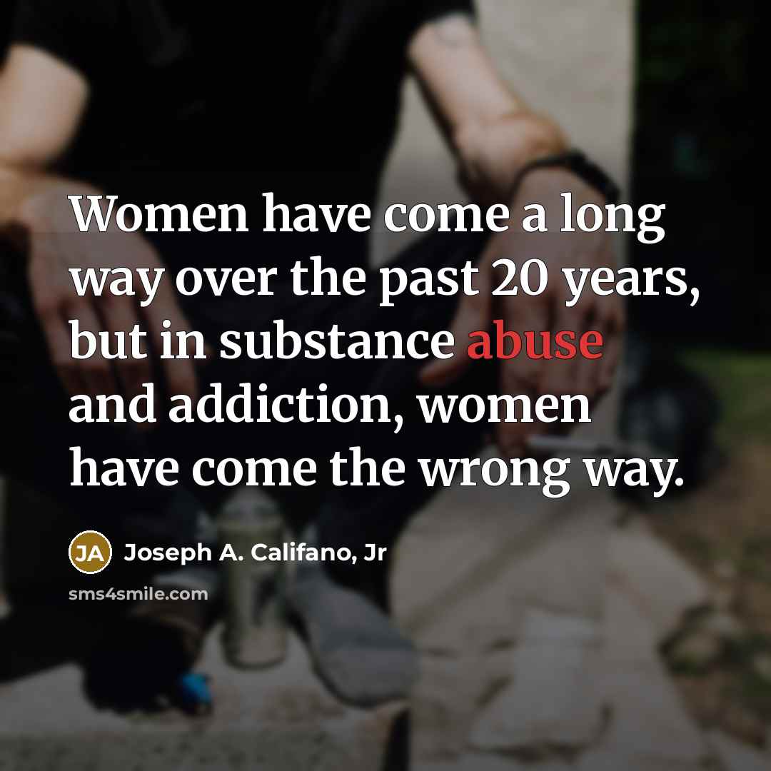 “Women have come a long way over the past 20…” quote by Joseph A. Califano, Jr