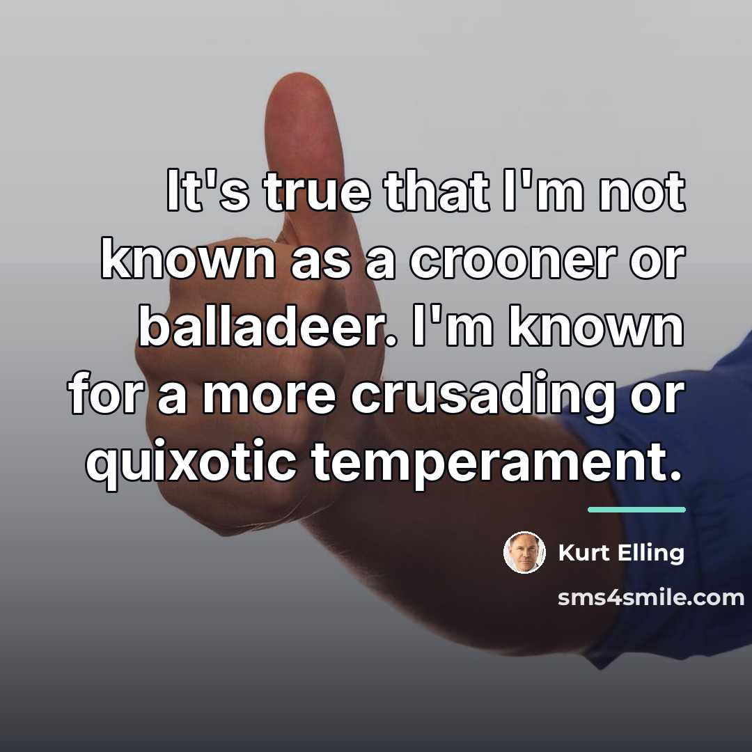 “It's true that I'm not known as a crooner or…” quote by Kurt Elling