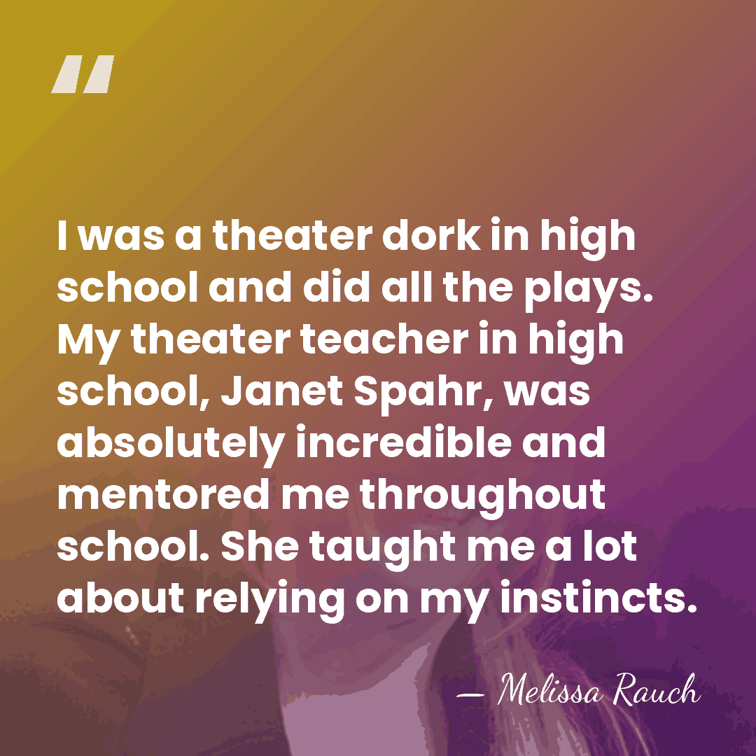 I was a theater dork in high school and did all the&hellip; - Melissa Rauch
