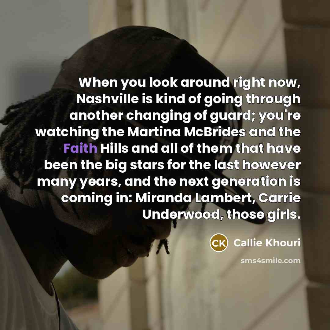 “When you look around right now, Nashville is kind of…” quote by Callie Khouri