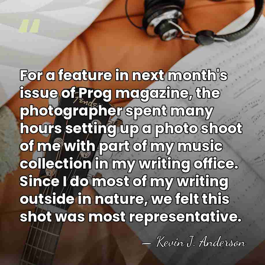 For a feature in next month's issue of Prog magazine, the photographer&hellip; - Kevin J. Anderson