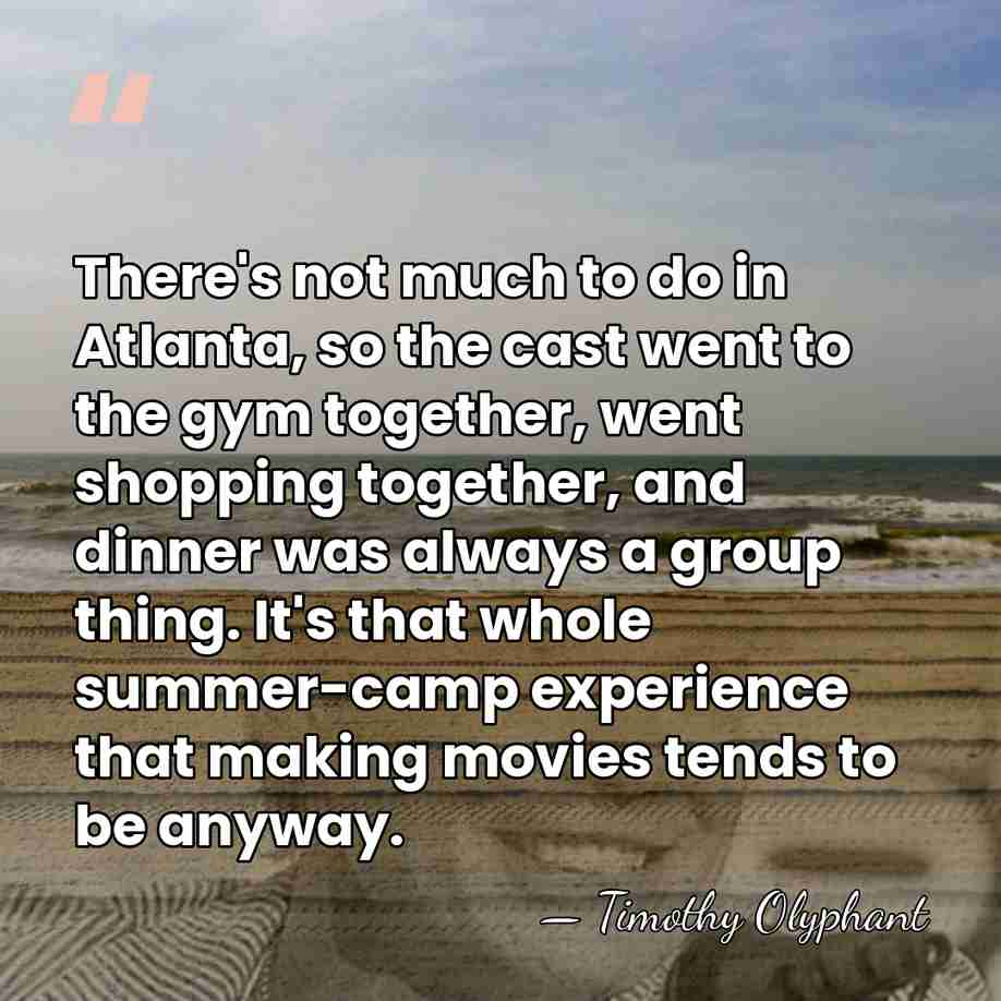 There's not much to do in Atlanta, so the cast went to&hellip; - Timothy Olyphant
