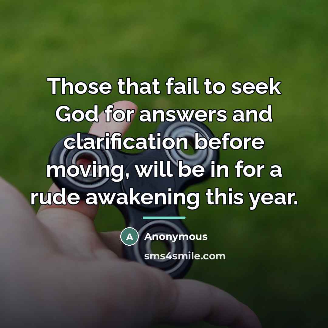 “Those that fail to seek God for answers and clarification…” quote by Anonymous