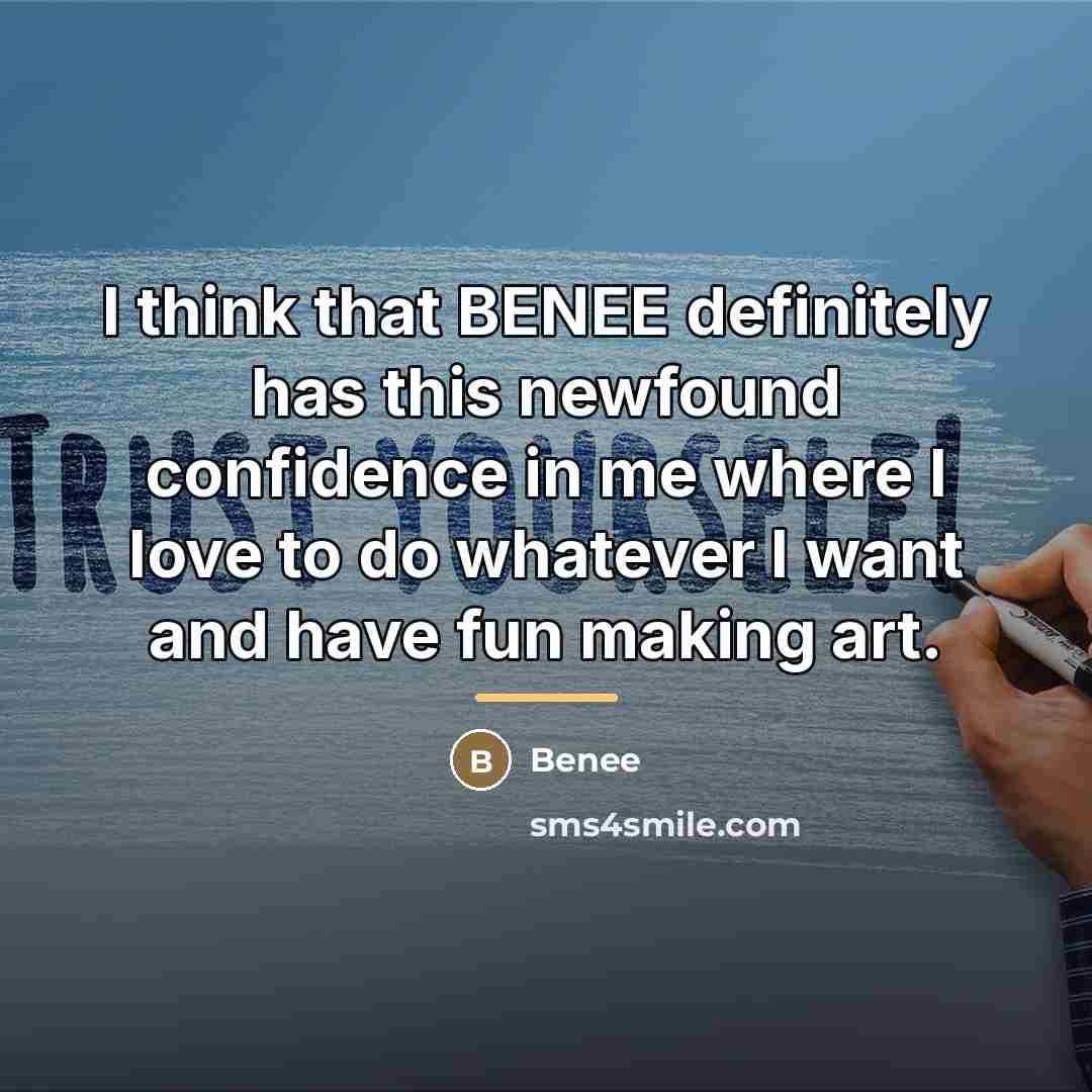 “I think that BENEE definitely has this newfound confidence in…” quote by Benee