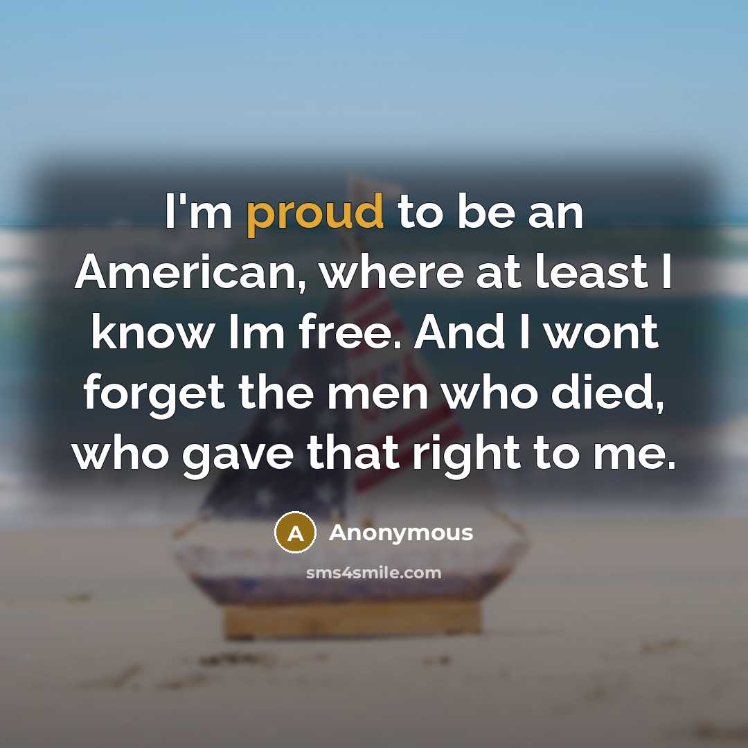 “I'm proud to be an American, where at least I…” quote by Anonymous