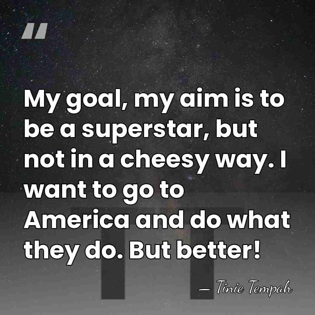 My goal, my aim is to be a superstar, but not in&hellip; - Tinie Tempah