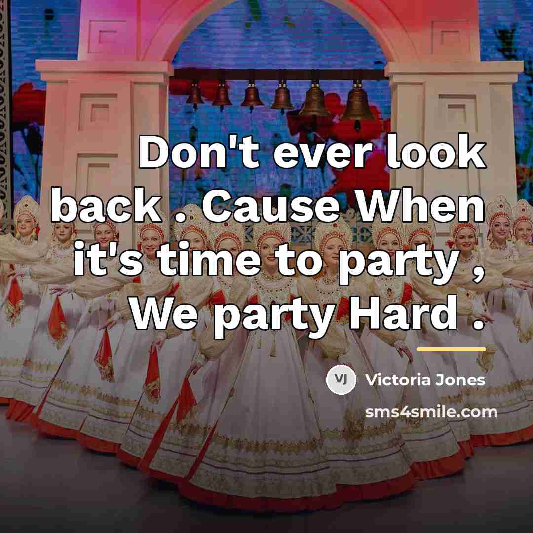 “Don't ever look back . Cause When it's time to…” quote by Victoria Jones