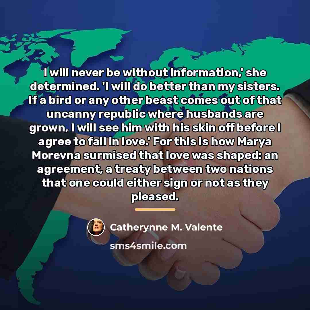 “I will never be without information,' she determined. 'I will…” quote by Catherynne M. Valente