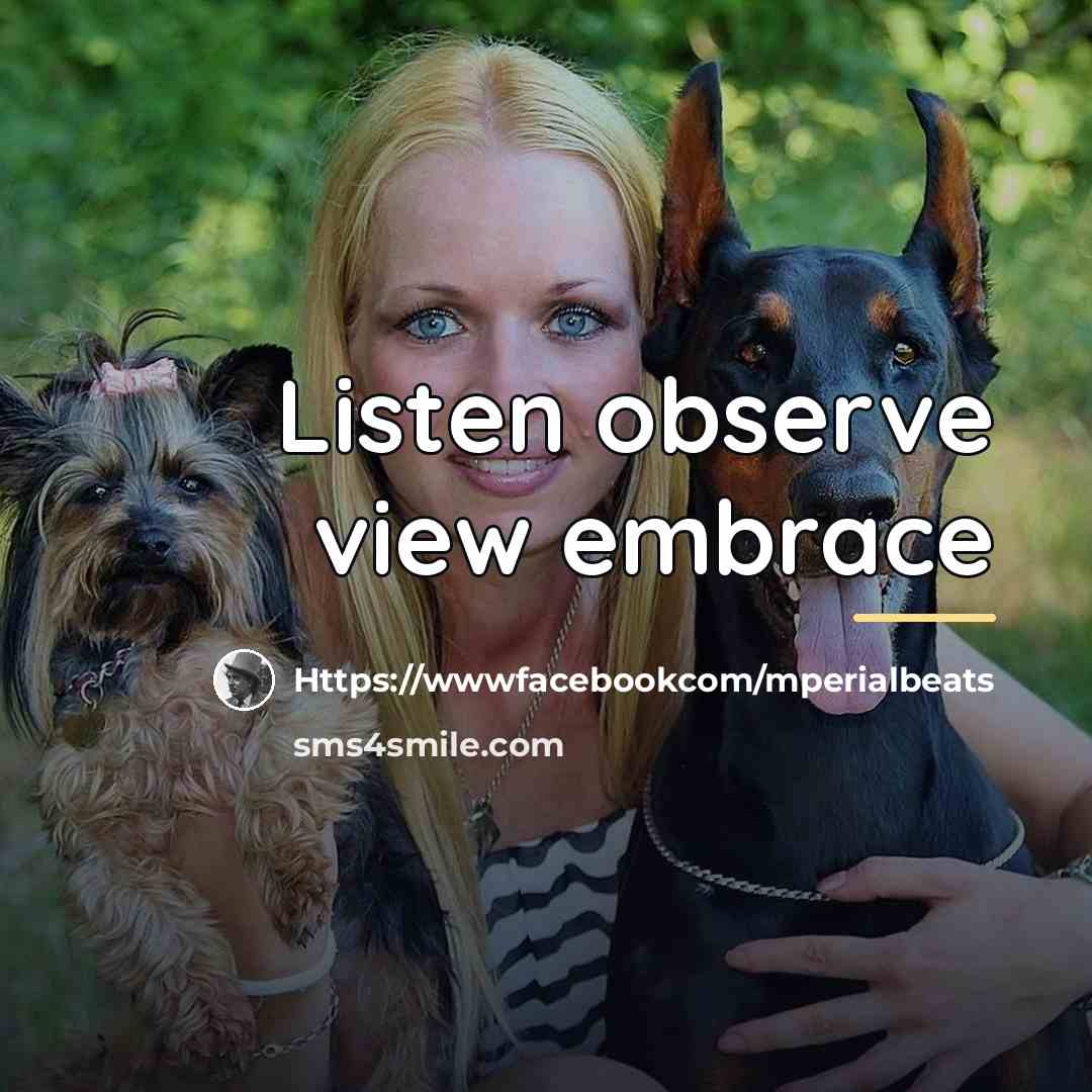 “Listen observe view embrace…” quote by Https://wwwfacebookcom/mperialbeats