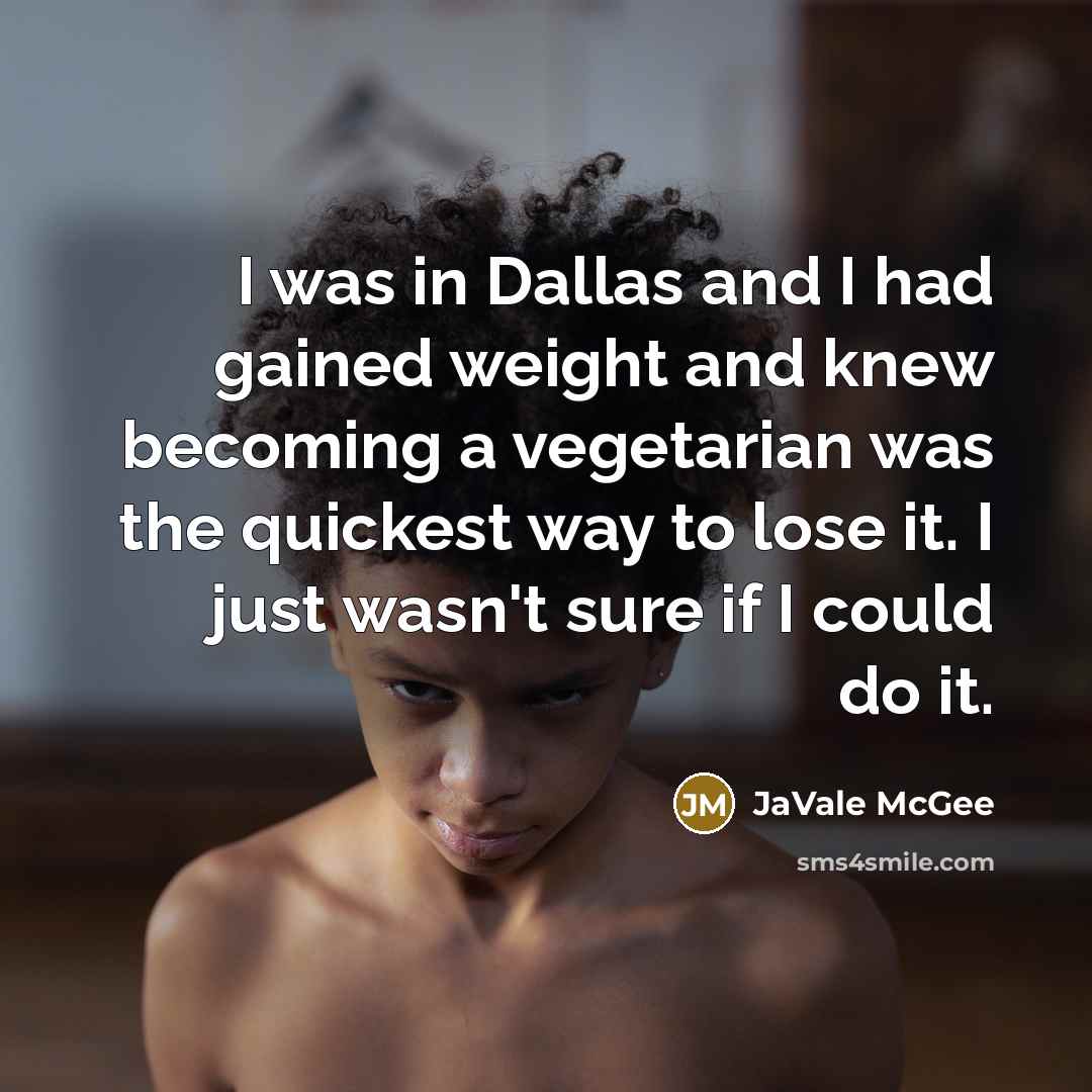 “I was in Dallas and I had gained weight and…” quote by JaVale McGee