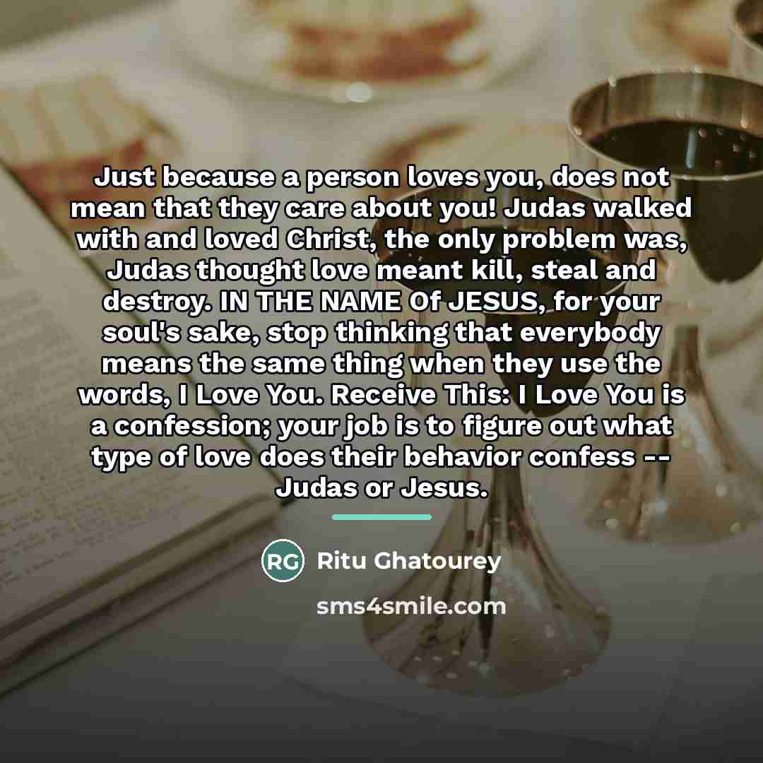 “Just because a person loves you, does not mean that…” quote by Ritu Ghatourey
