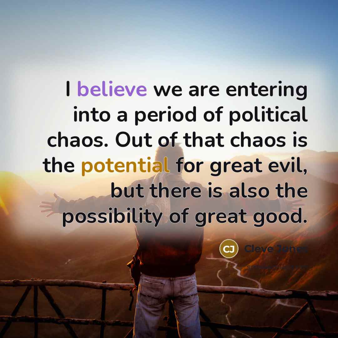 “I believe we are entering into a period of political…” quote by Cleve Jones