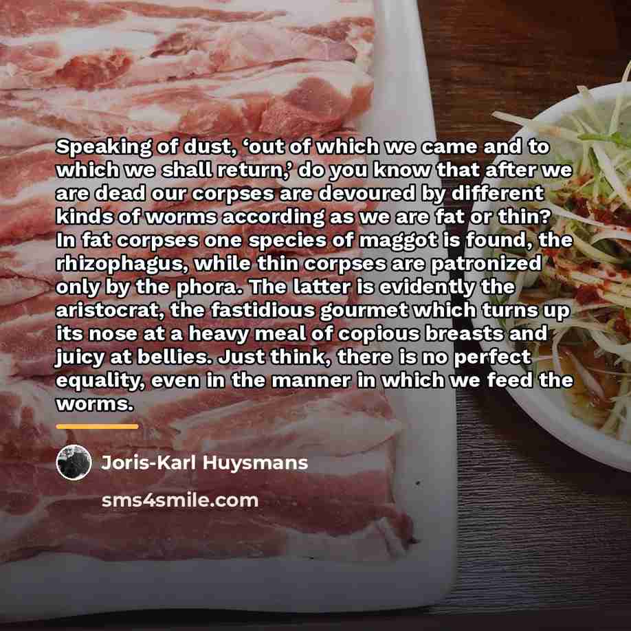 “Speaking of dust, ‘out of which we came and to…” quote by Joris-Karl Huysmans