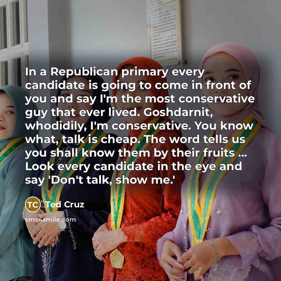 “In a Republican primary every candidate is going to come…” quote by Ted Cruz