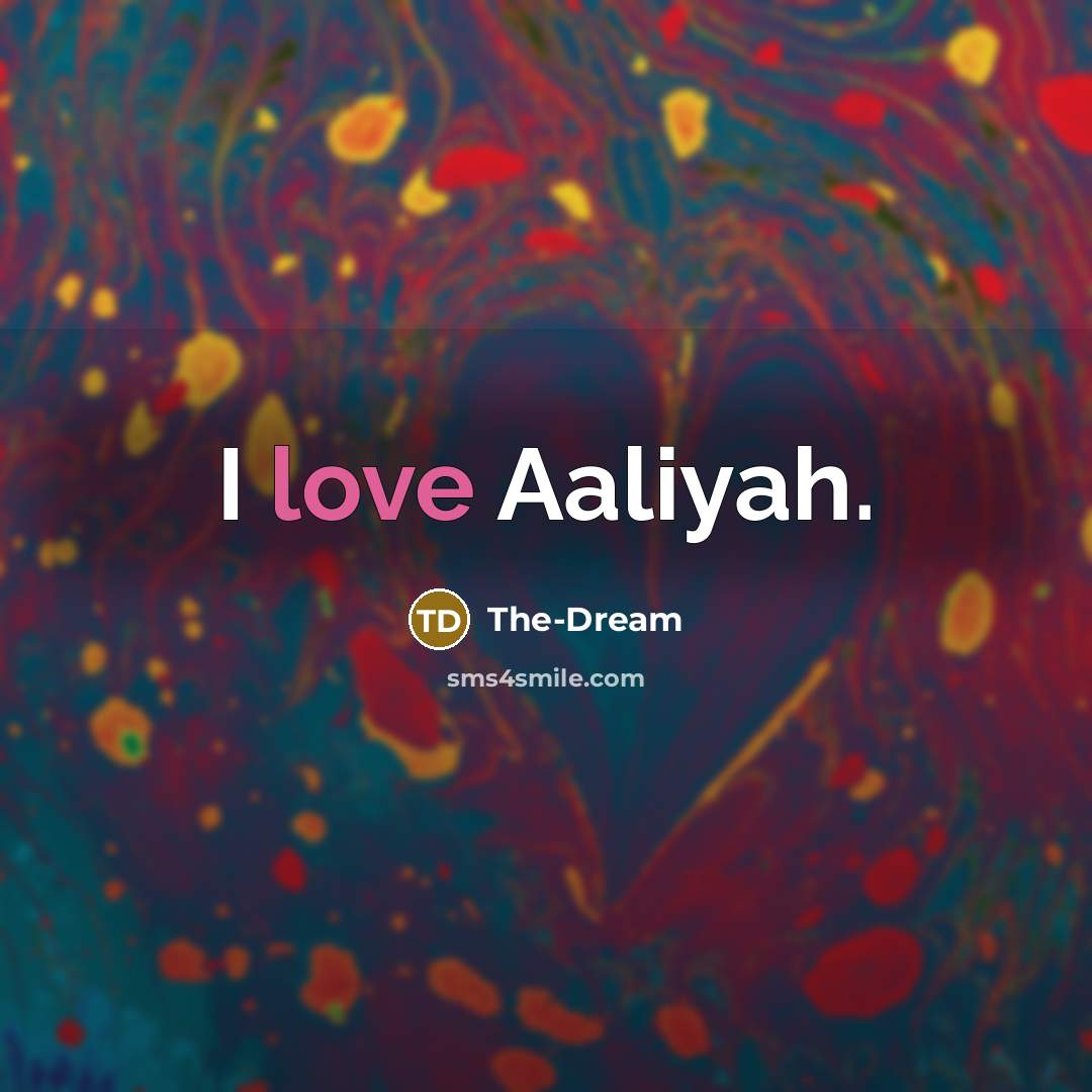 “I love Aaliyah.” quote by The-Dream
