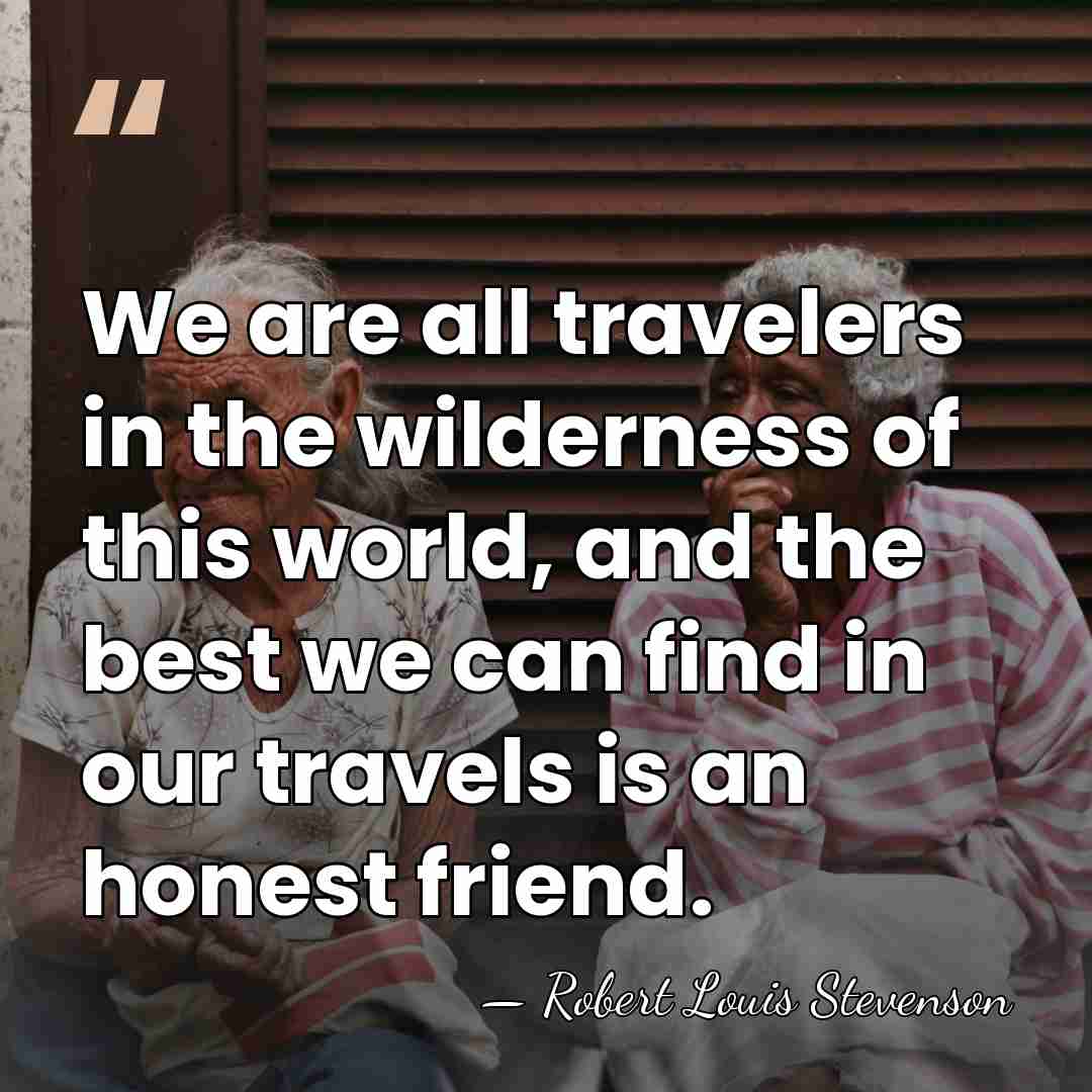 We are all travelers in the wilderness of this world, and the&hellip; - Robert Louis Stevenson