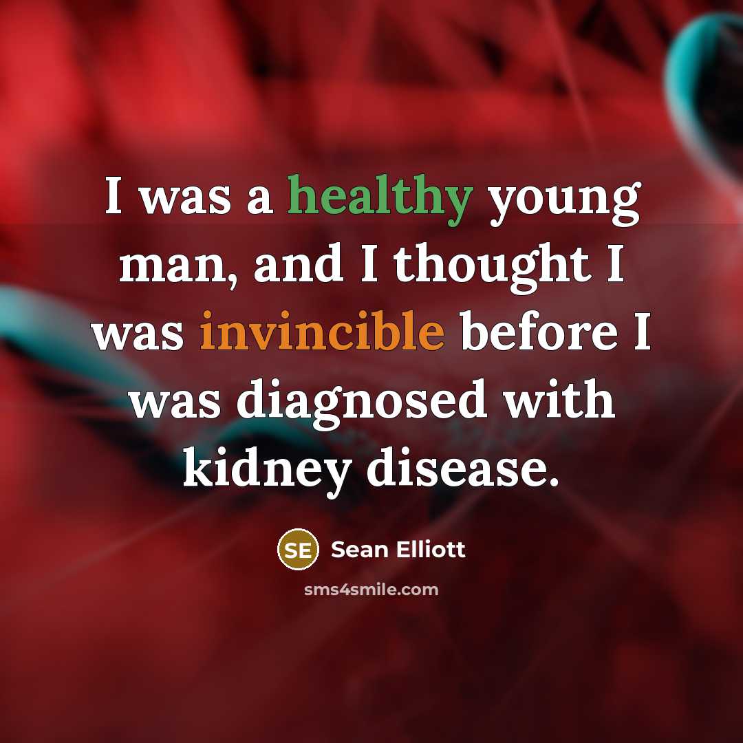 “I was a healthy young man, and I thought I…” quote by Sean Elliott
