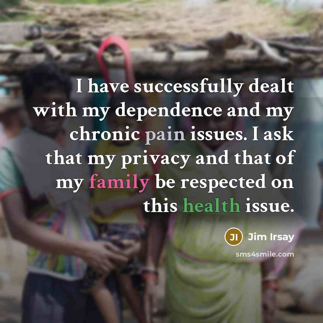 “I have successfully dealt with my dependence and my chronic…” quote by Jim Irsay