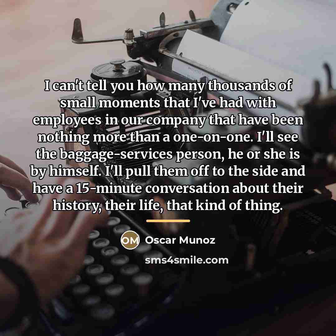 “I can't tell you how many thousands of small moments…” quote by Oscar Munoz