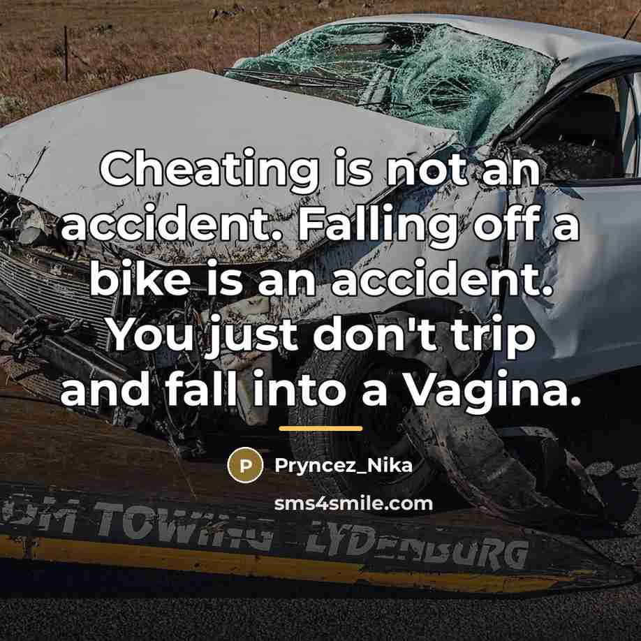 “Cheating is not an accident. Falling off a bike is…” quote by Pryncez_Nika