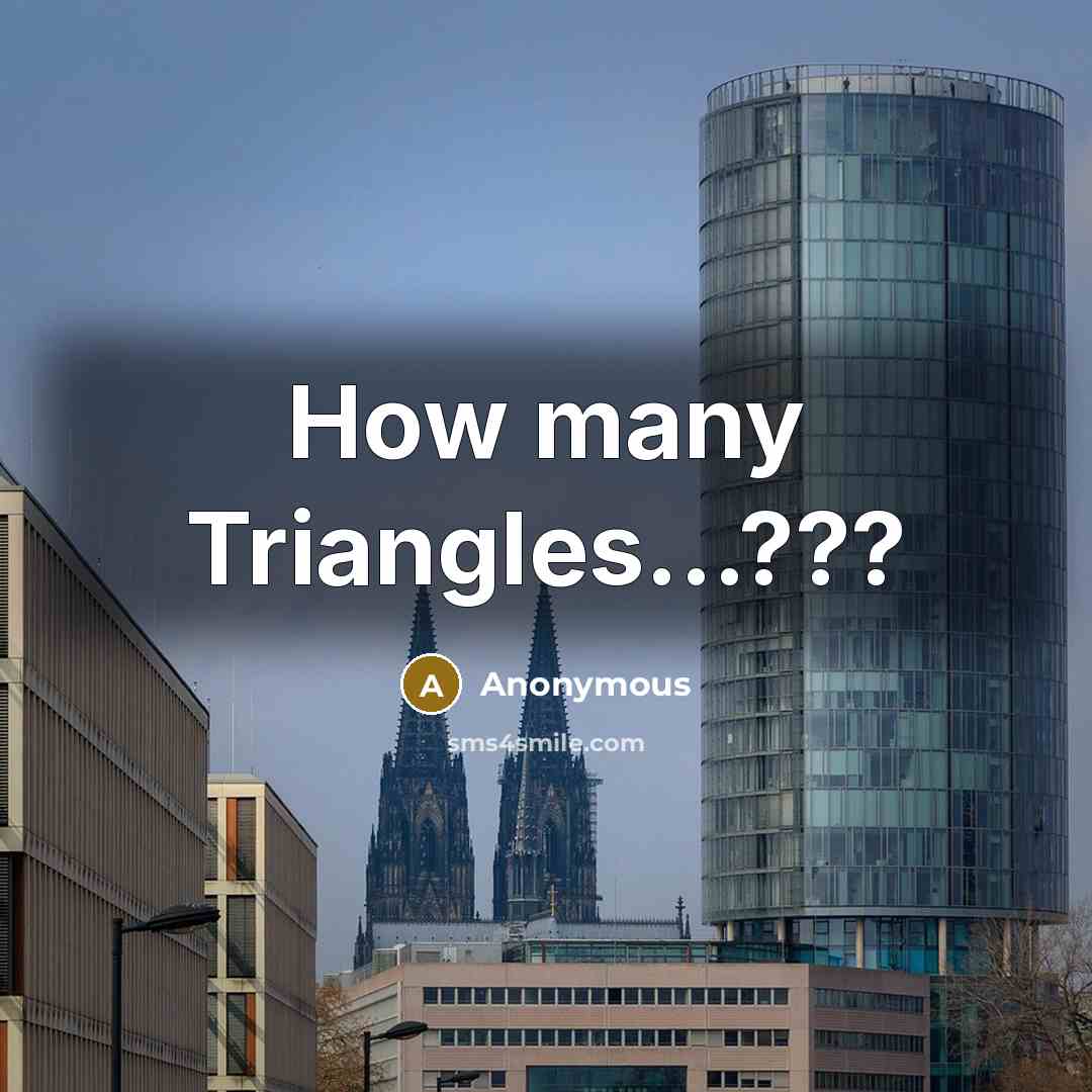 “How many Triangles...???” quote by Anonymous