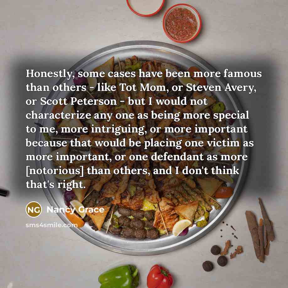 “Honestly, some cases have been more famous than others -…” quote by Nancy Grace