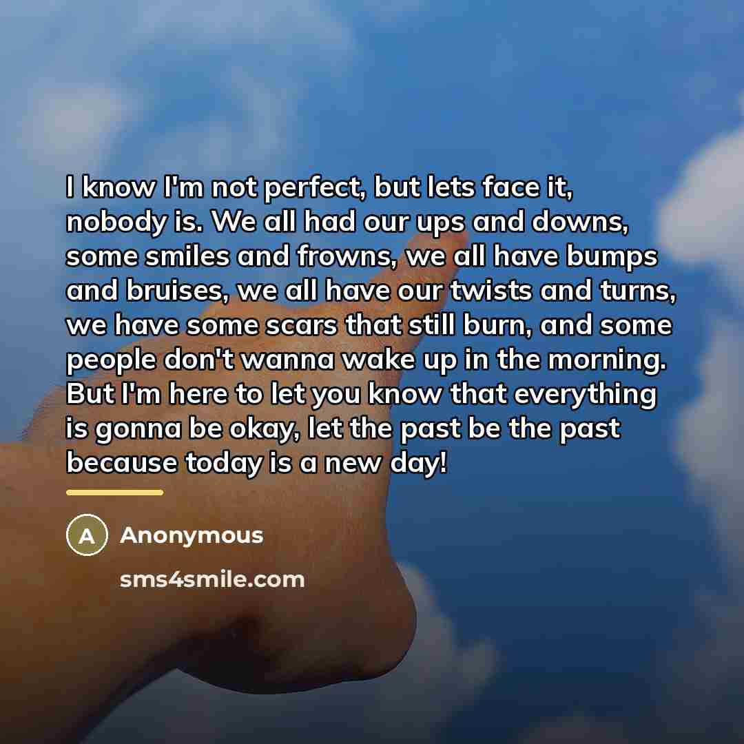 “I know I'm not perfect, but lets face it, nobody…” quote by Anonymous