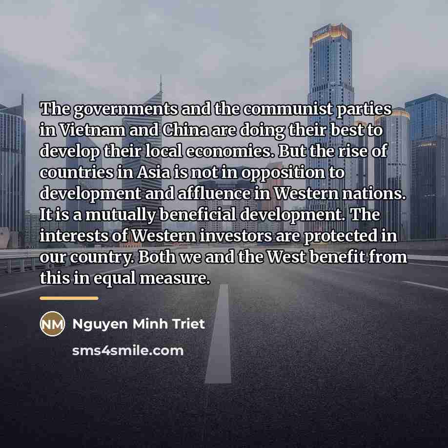“The governments and the communist parties in Vietnam and China…” quote by Nguyen Minh Triet