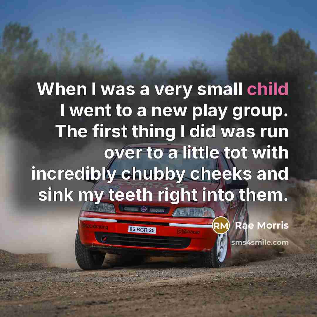 “When I was a very small child I went to…” quote by Rae Morris