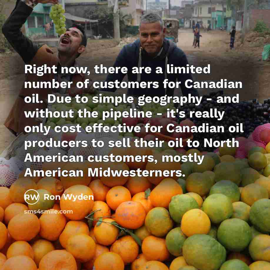 “Right now, there are a limited number of customers for…” quote by Ron Wyden