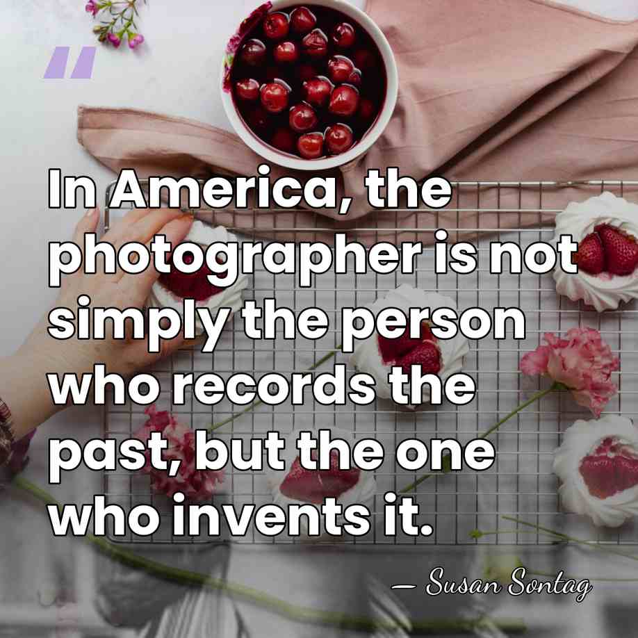 In America, the photographer is not simply the person who records the&hellip; - Susan Sontag