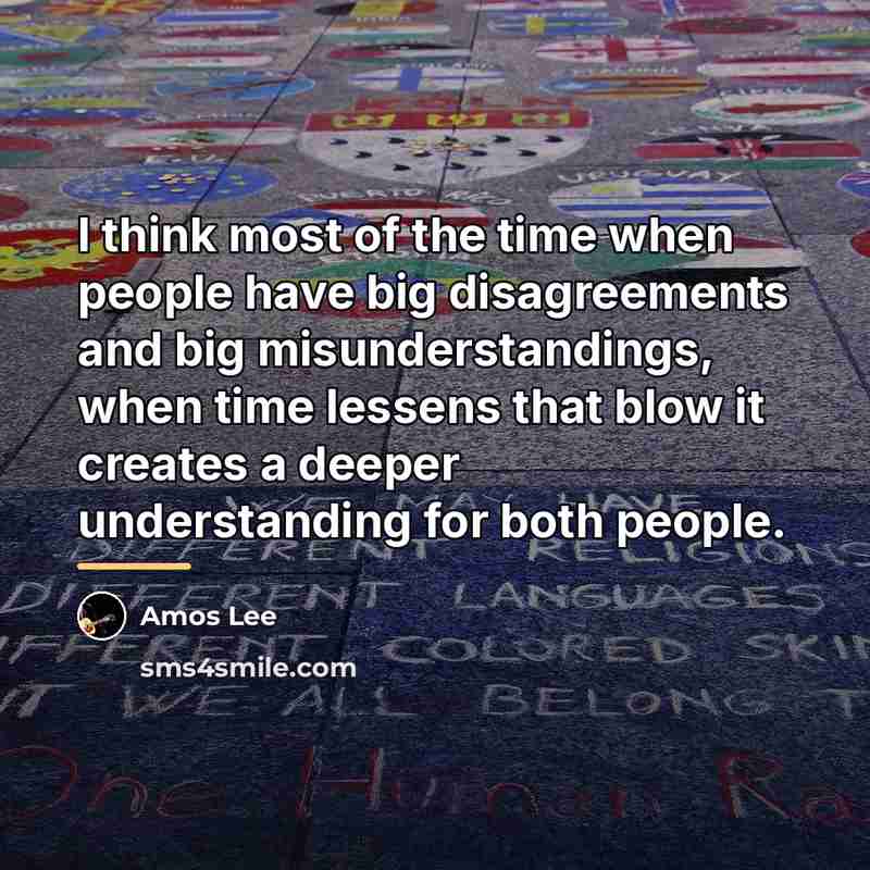“I think most of the time when people have big…” quote by Amos Lee