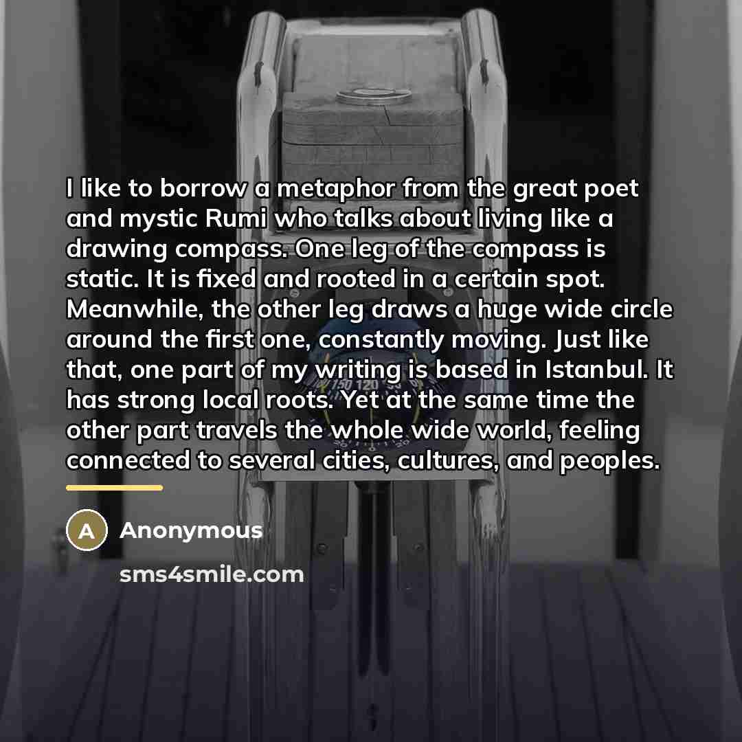 “I like to borrow a metaphor from the great poet…” quote by Anonymous