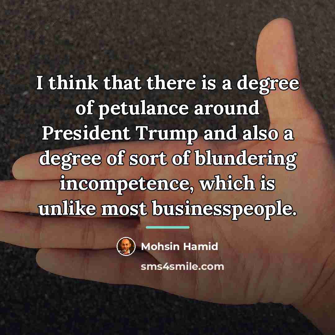“I think that there is a degree of petulance around…” quote by Mohsin Hamid