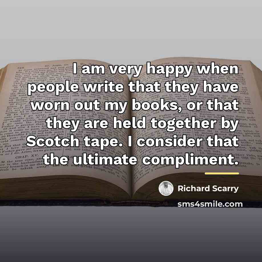 “I am very happy when people write that they have…” quote by Richard Scarry